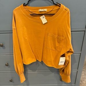 Free People long sleeve crop top